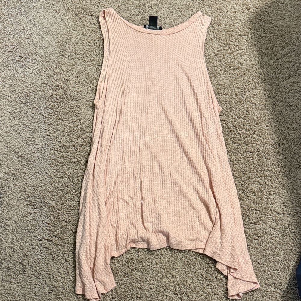 Sleeveless Peach Dress
